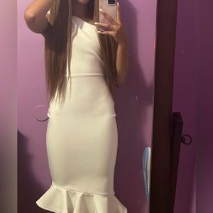 White formal dress
